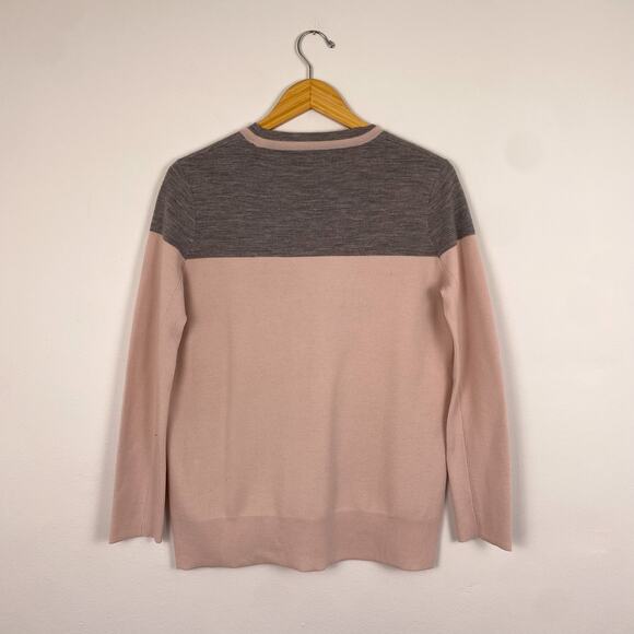 VINCE Colorblock Wool Blend Sweater XS - Picture 6 of 6